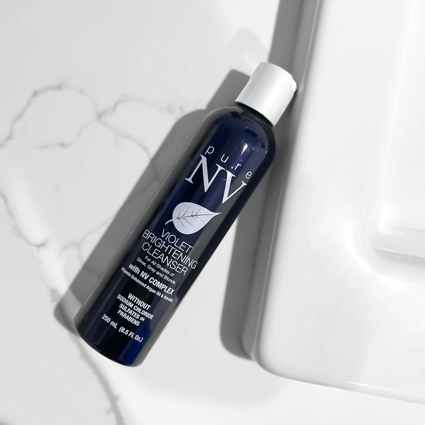 VIOLET BRIGHTENING CLEANSER for all shades of Silver, Gray and Blonde