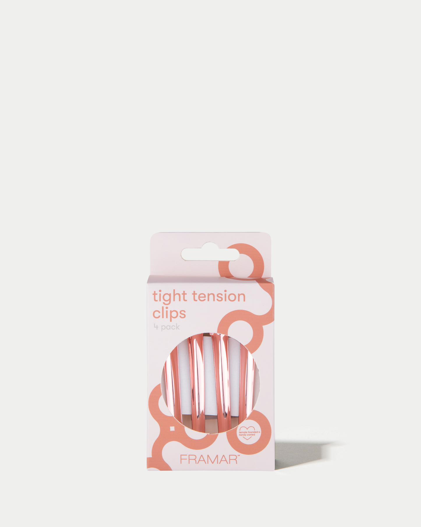 FRAMAR Small Hair Clips Metal, Hair Sectioning Clips - Rosé