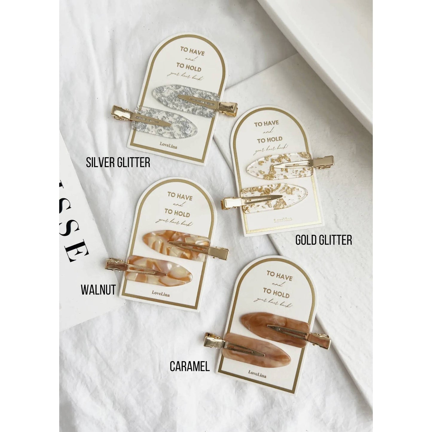 Crease Free Hair Clips Set - DEBBIE: AQUA, ONE SIZE