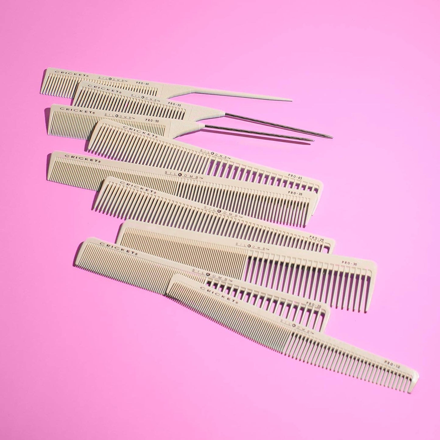 Cricket Silkomb Pro 60 Fine Toothed Rattail Comb