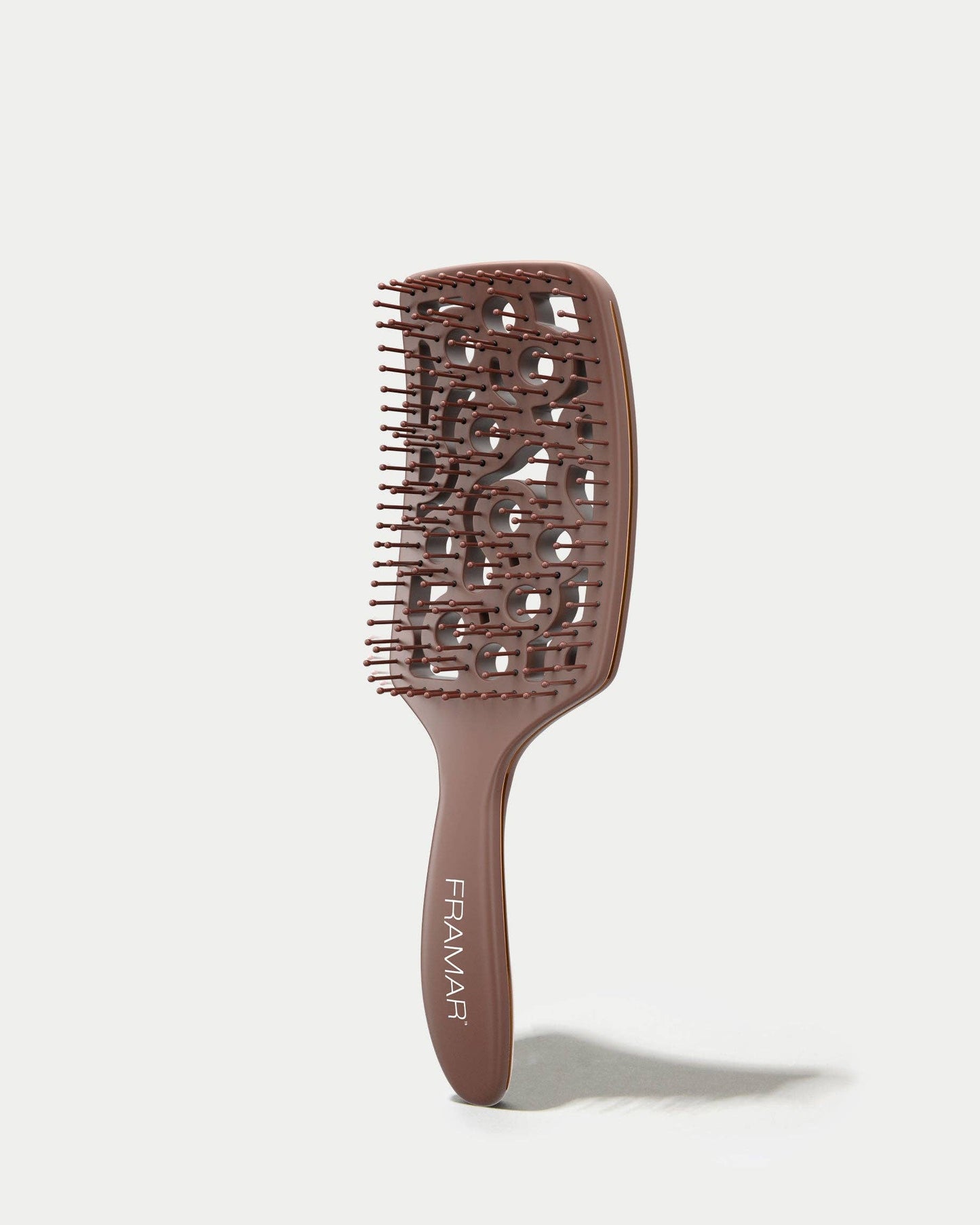 FRAMAR Vented Hair Brush For Blow Drying, Vent Brush - Brown