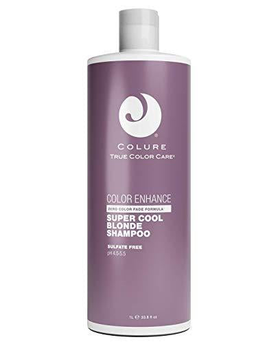 Colure SC Blonde Shampoo 33.8 oz. A Vegan Violet Toning Shampoo Eliminates Unwanted Yellow Tones