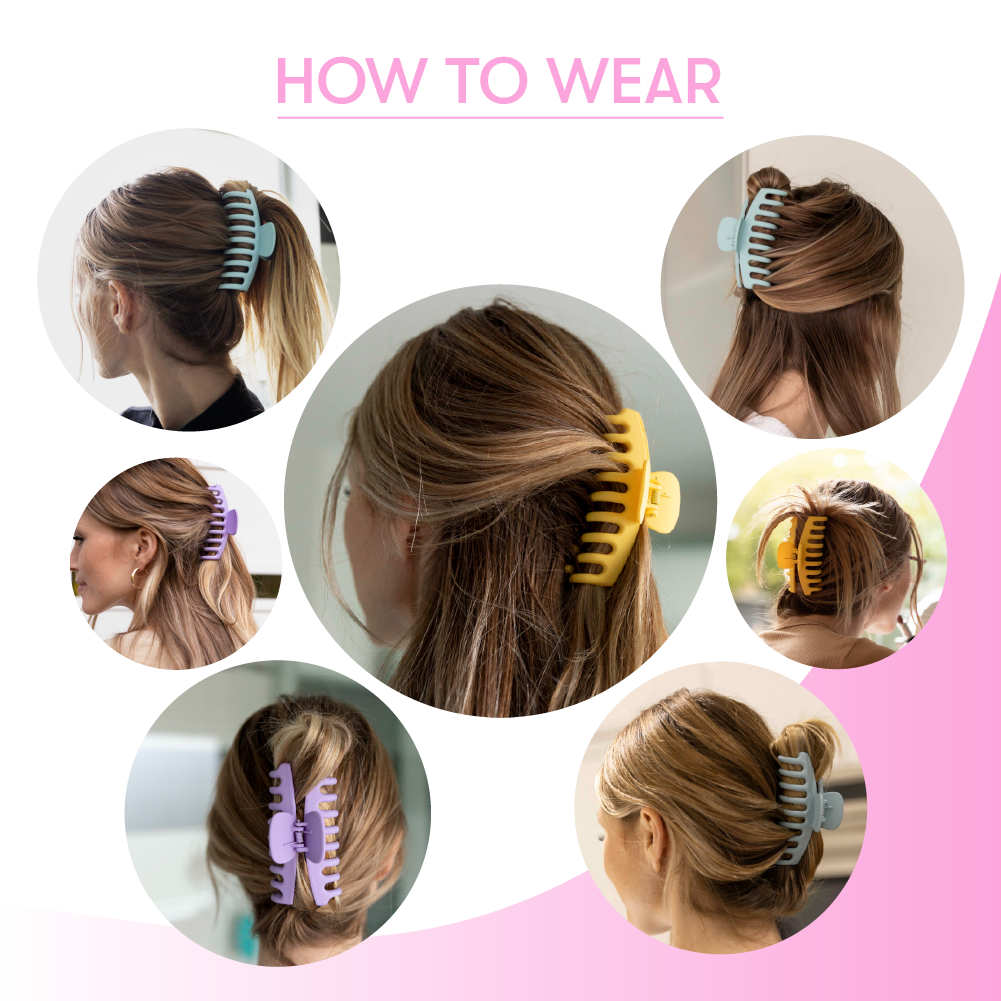 FRAMAR Extra Large Claw Clips For Thick Hair – Hair Claws