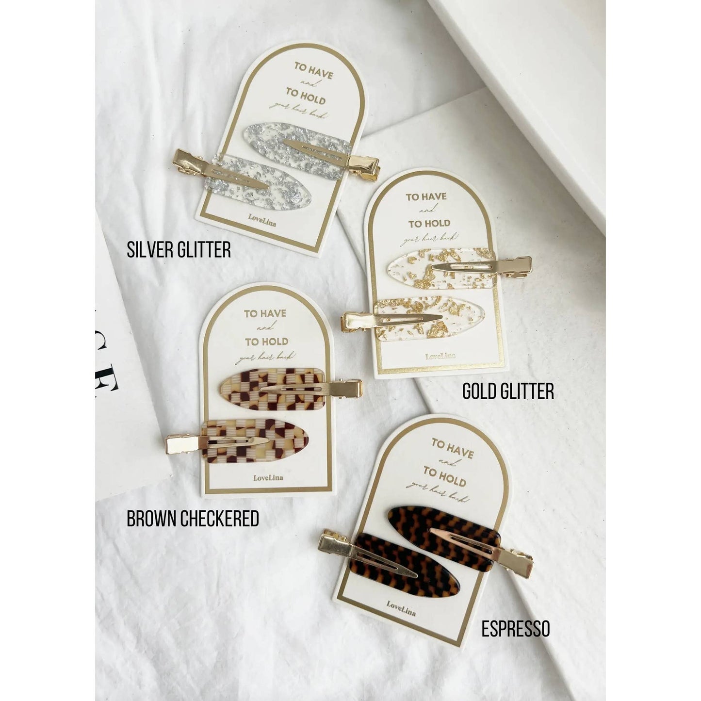 Crease Free Hair Clips Set - DEBBIE: AQUA, ONE SIZE