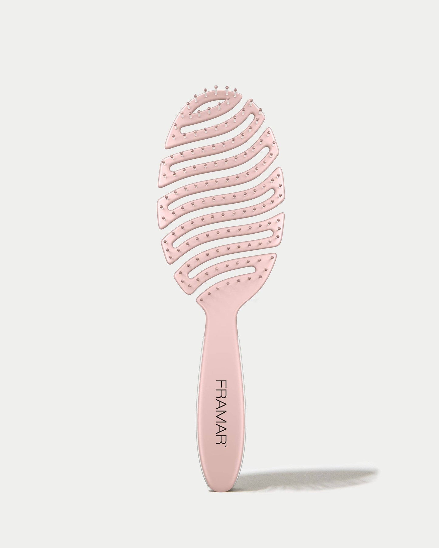 FRAMAR Flex Brush For Hair, Vented Hair Brush Detangler Rosé