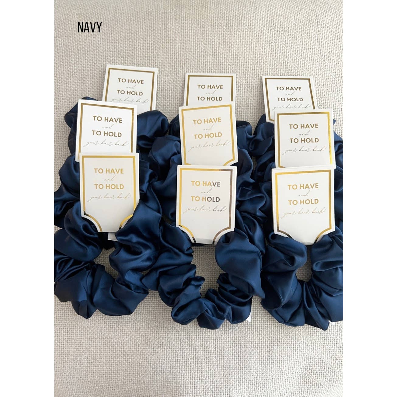 Silk Satin Soft Scrunchies - GRACE: CHAMPAGNE, ONE SIZE
