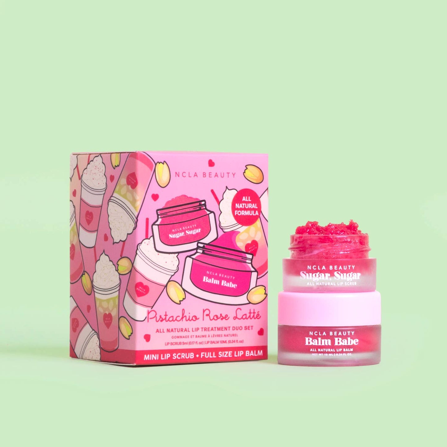 Pistachio Rose Latte Valentine's Day Lip Care Set