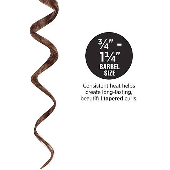 HOT TOOLS Professional Black Gold XL Curling Wand 1 1/4"