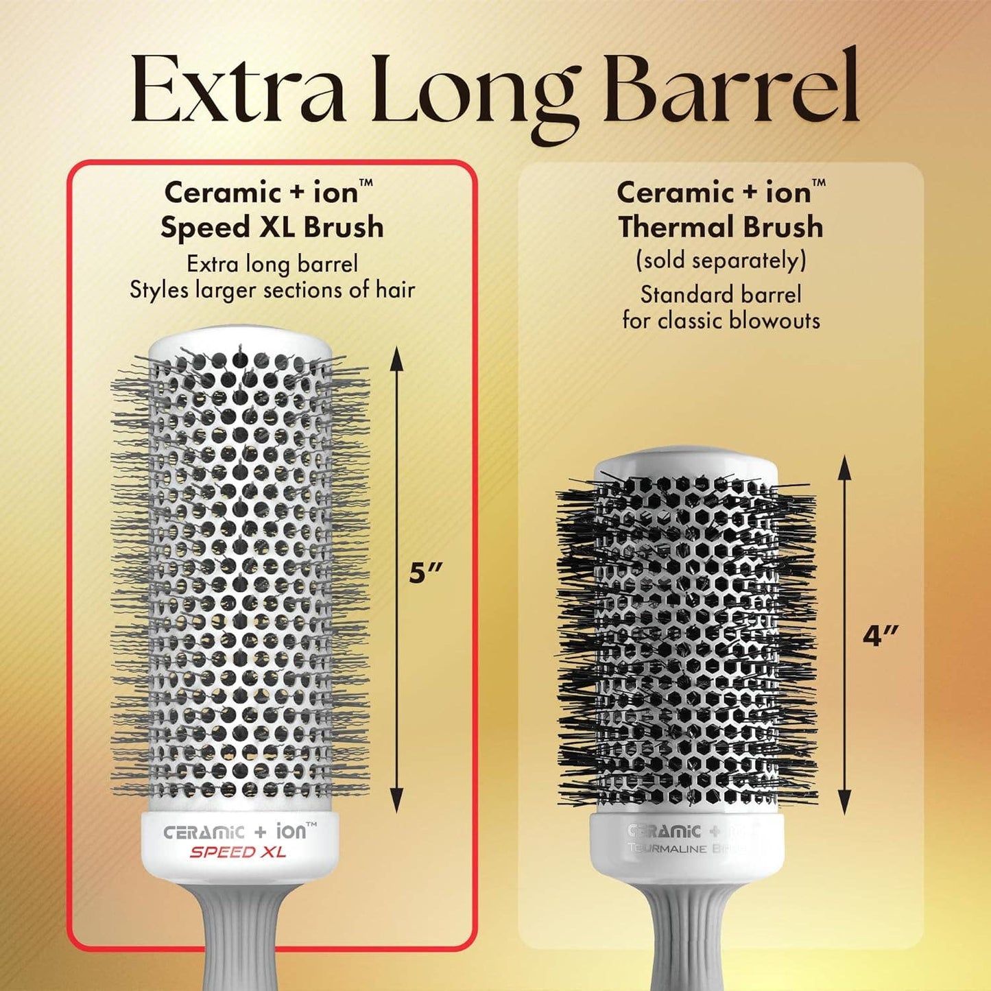 Olivia Garden Ceramic+Ion Speed XL Brush: 2 1/8"